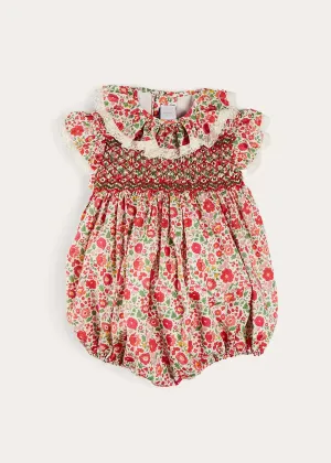Margot Floral Romper in Red Made with Liberty Fabric (6m-2yrs) Margot Floral Romper in Red Made with Liberty Fabric (6m-2yrs)
