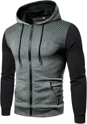 Men's Full Zip Up Hoodie Lightweight Soft Warm Hooded Sweatshirts Fashion Casual Work Active Jackets With Kanga Pocket