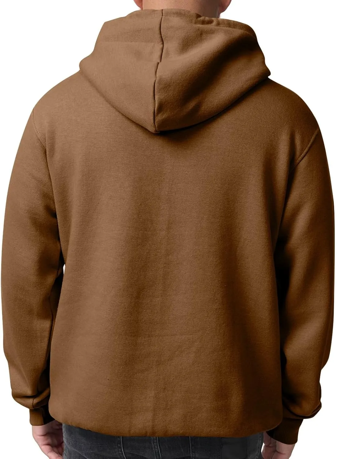 Mens Hoodies Pullover Drawstring Soft Fleece Hoodies Heavyweight Casual Classic Long Sleeve Shirt with Kangaroo Pockets
