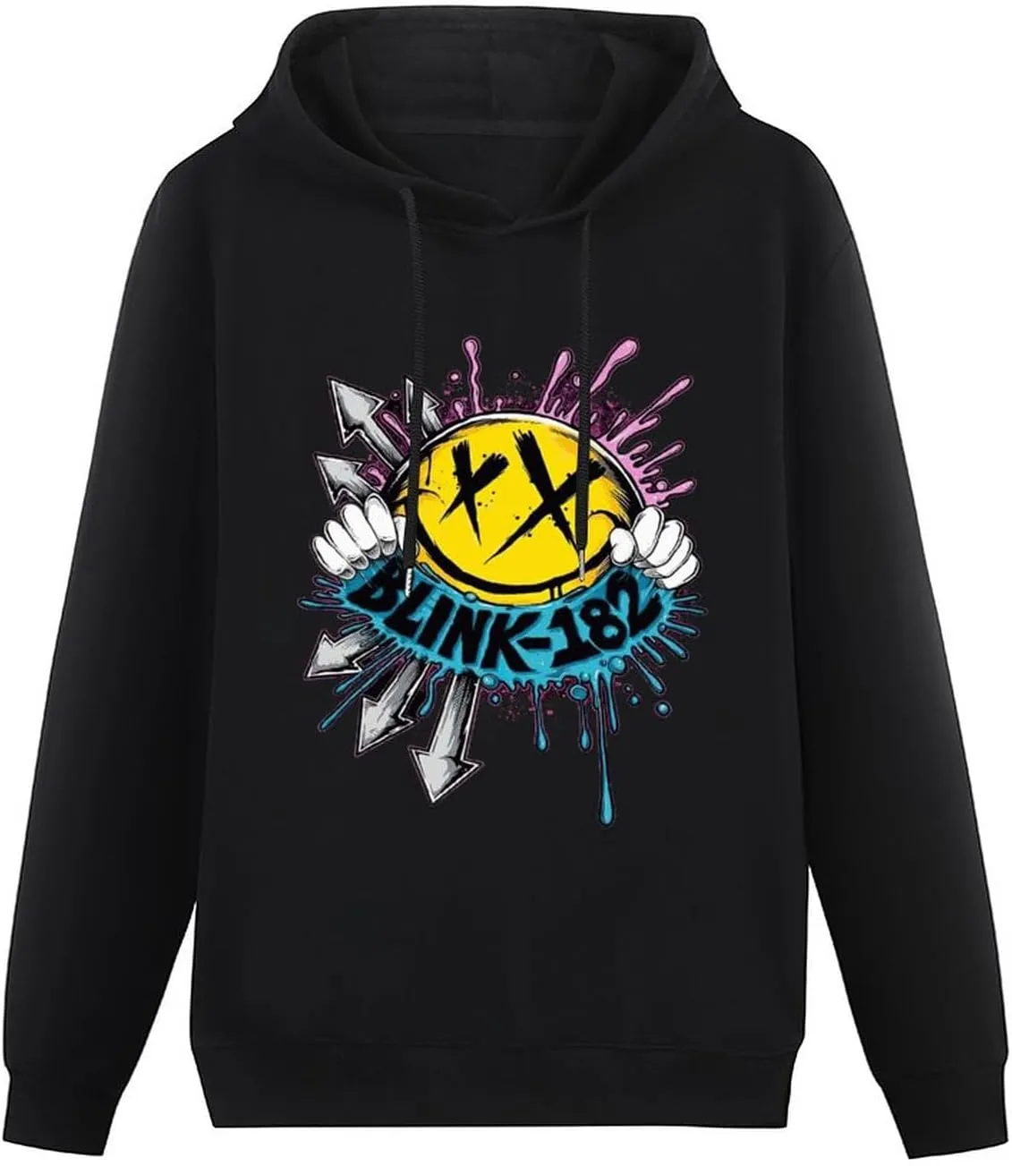 Mens Long Sleeve Pullover Hoodie Tracksuit Soft Hooded Sweater Clothes
