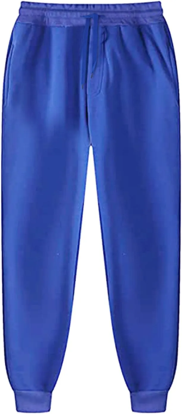 Mens Sweatpants with Pockets Colorful Drawstring Joggers Running Workout Athletic Active Sweat Pants Men's Trousers