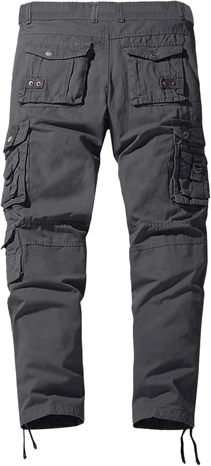 Mens Workout Cargo Sweatpants Athletic Cargo Sports Pants Sweats Casual Straight-Leg Trousers Men's Cargo Sweatpants