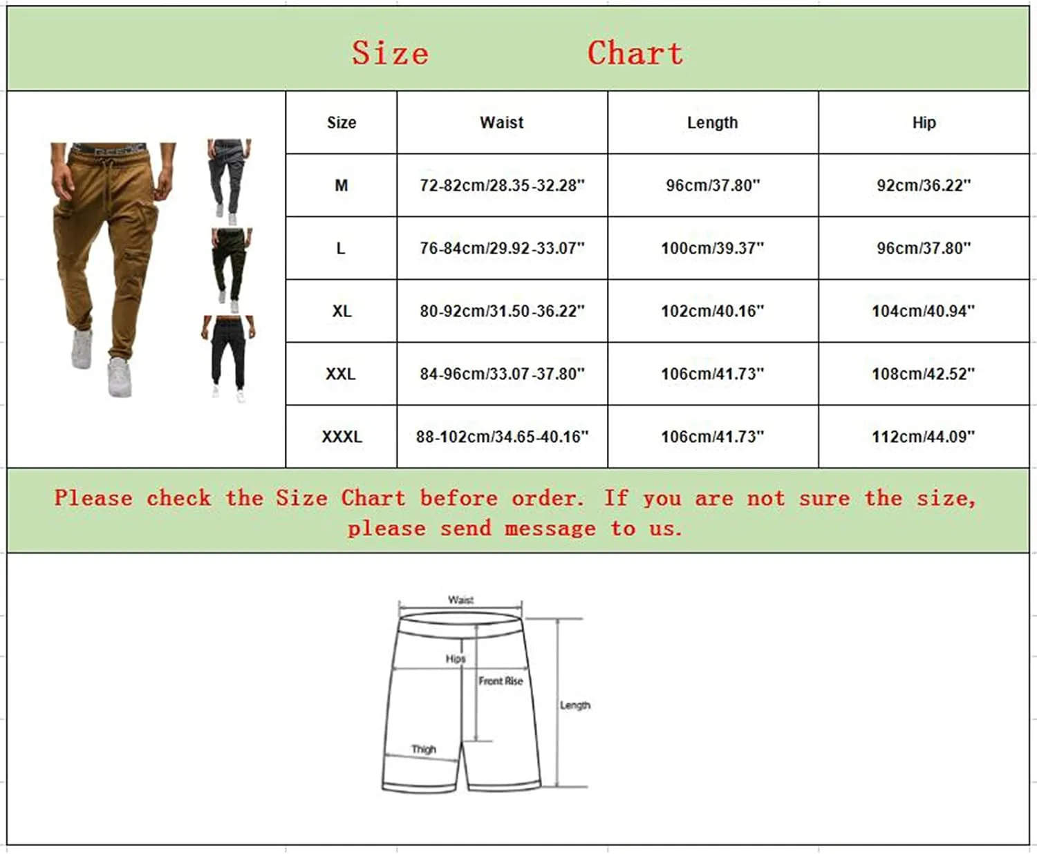 Mens Workout Cargo Sweatpants Work Pants Loose Fit Lightweight Workwear Casual Cargo Pull On Pants Mens Track Running
