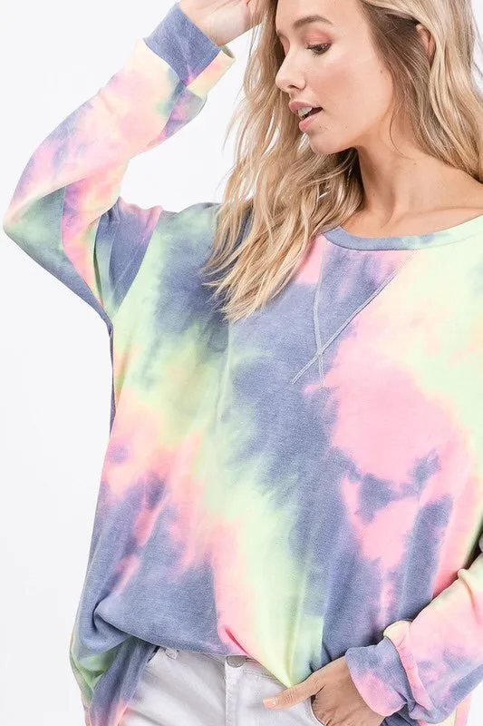 Neon Rainbow Tie Dye Loungewear Set