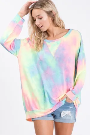 Neon Rainbow Tie Dye Loungewear Set