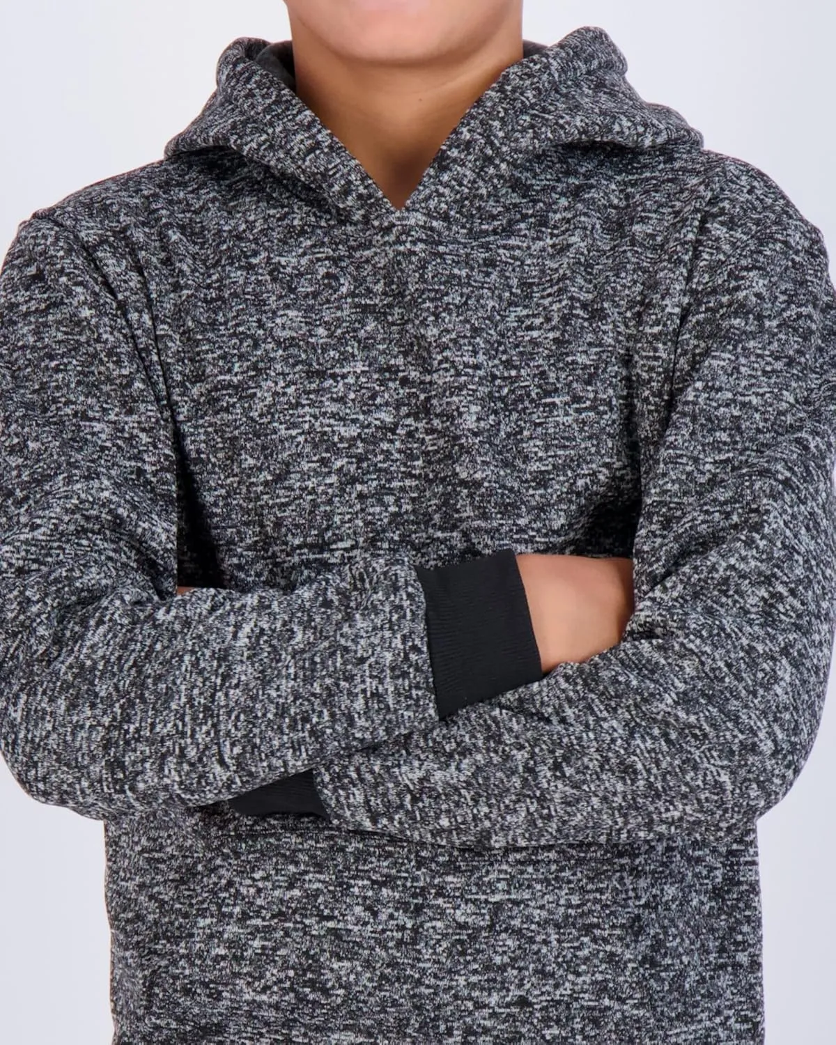 Real Essentials 3 Pack: Youth Fleece Long Sleeve Soft Pullover Hoodie Sweatshirt - Boys & Girls