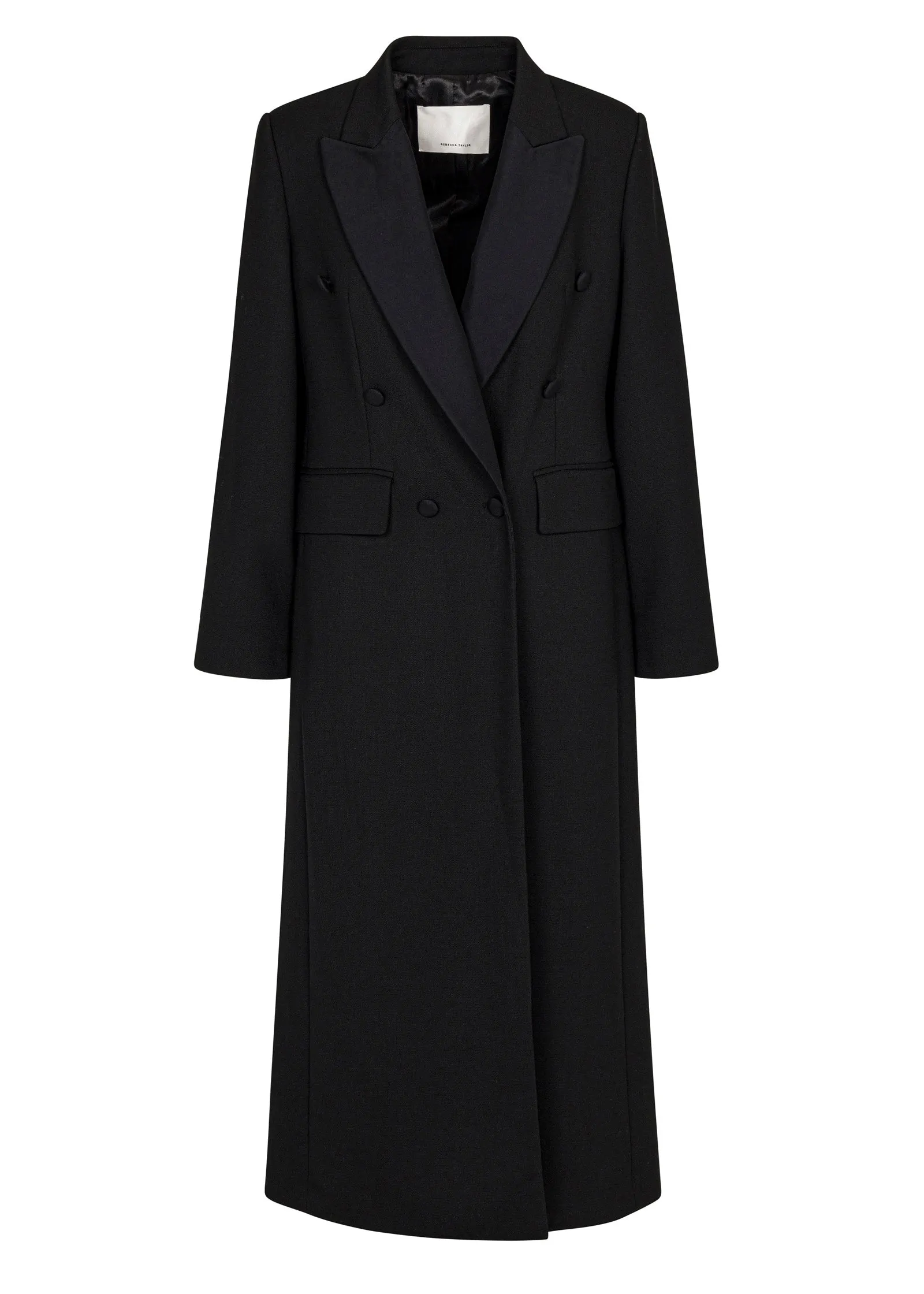 Sleek Tailored Crombie Overcoat