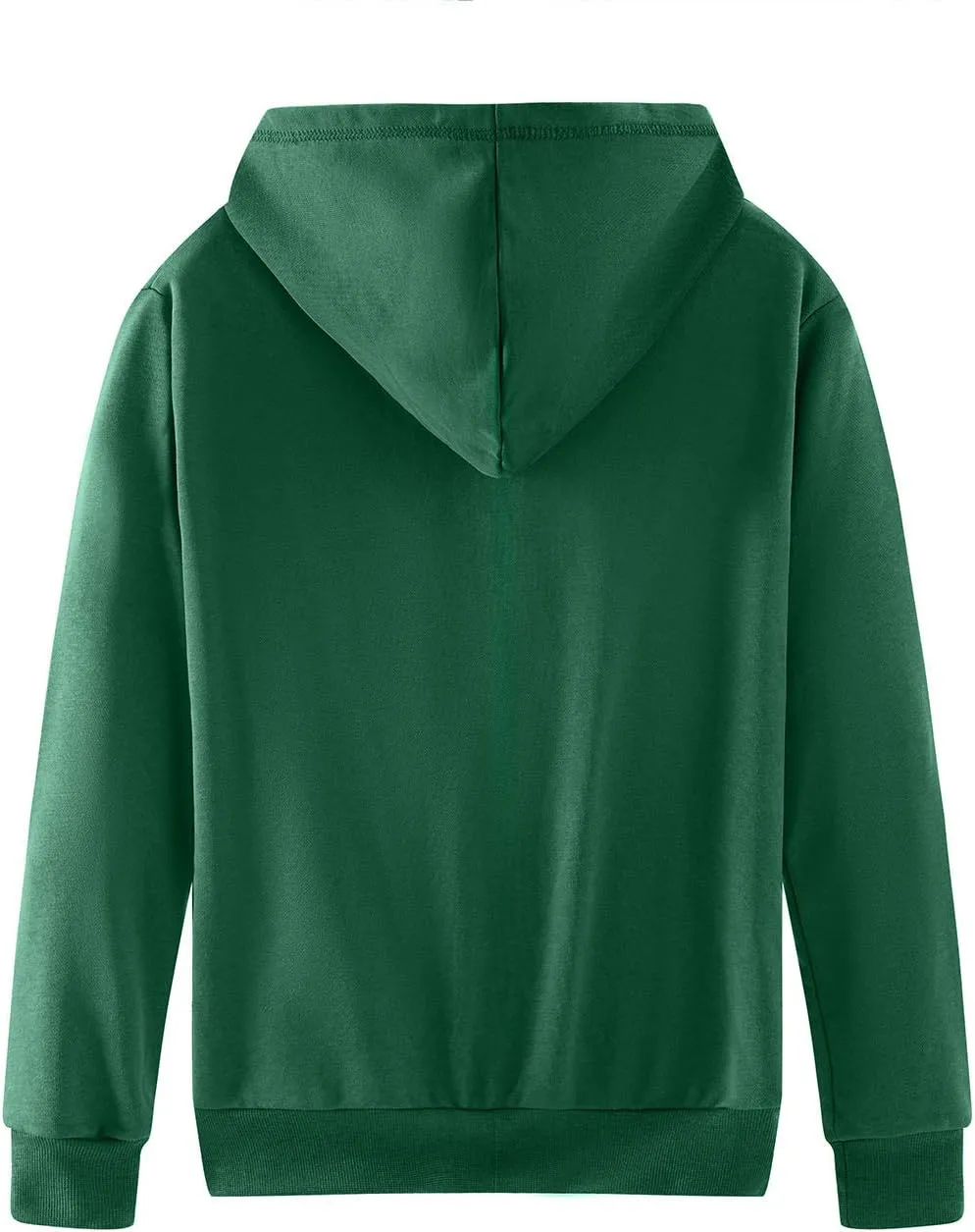 Spring&Gege Youth Solid Classic Hoodies Soft Hooded Full Zip Sweatshirts for Children (3-14 Years)