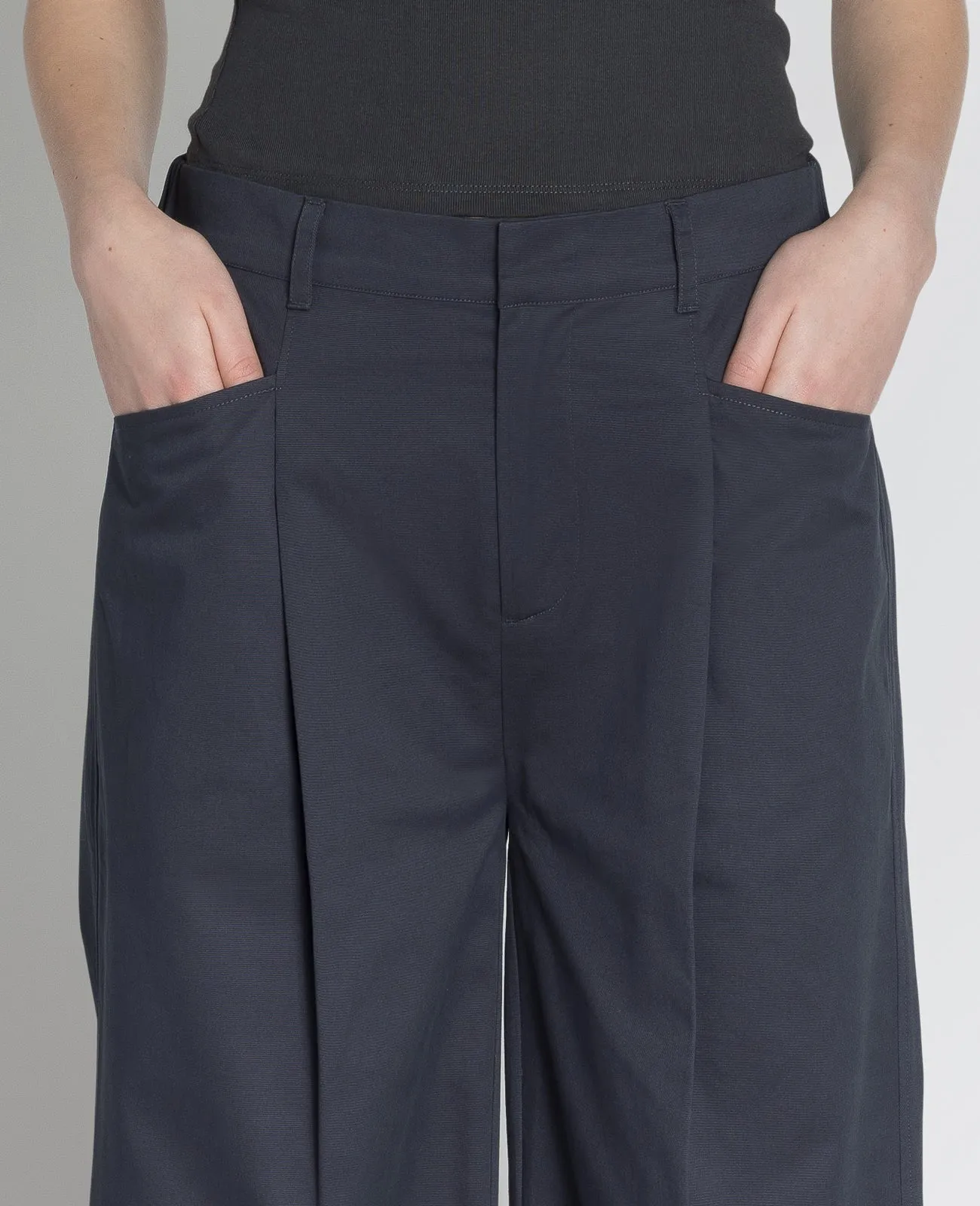 Supima Mid-rise Wide Leg Pants