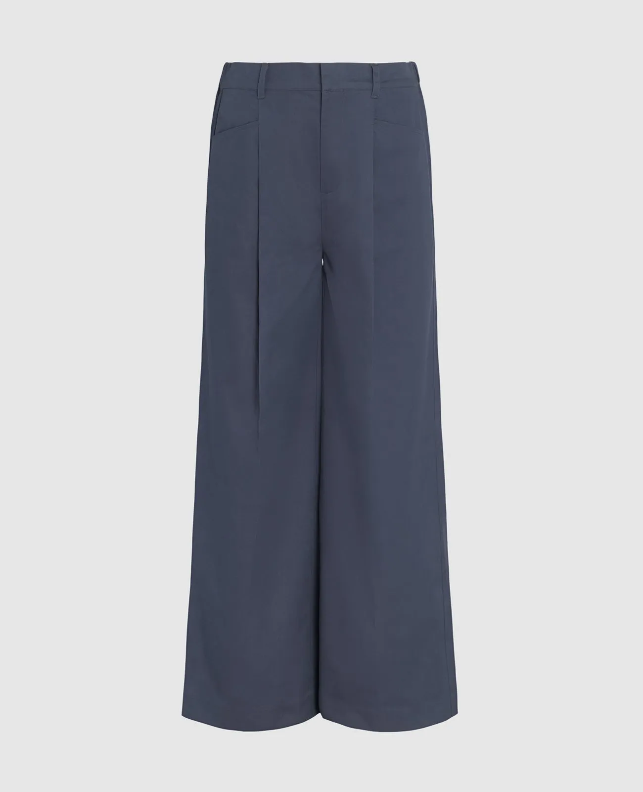 Supima Mid-rise Wide Leg Pants