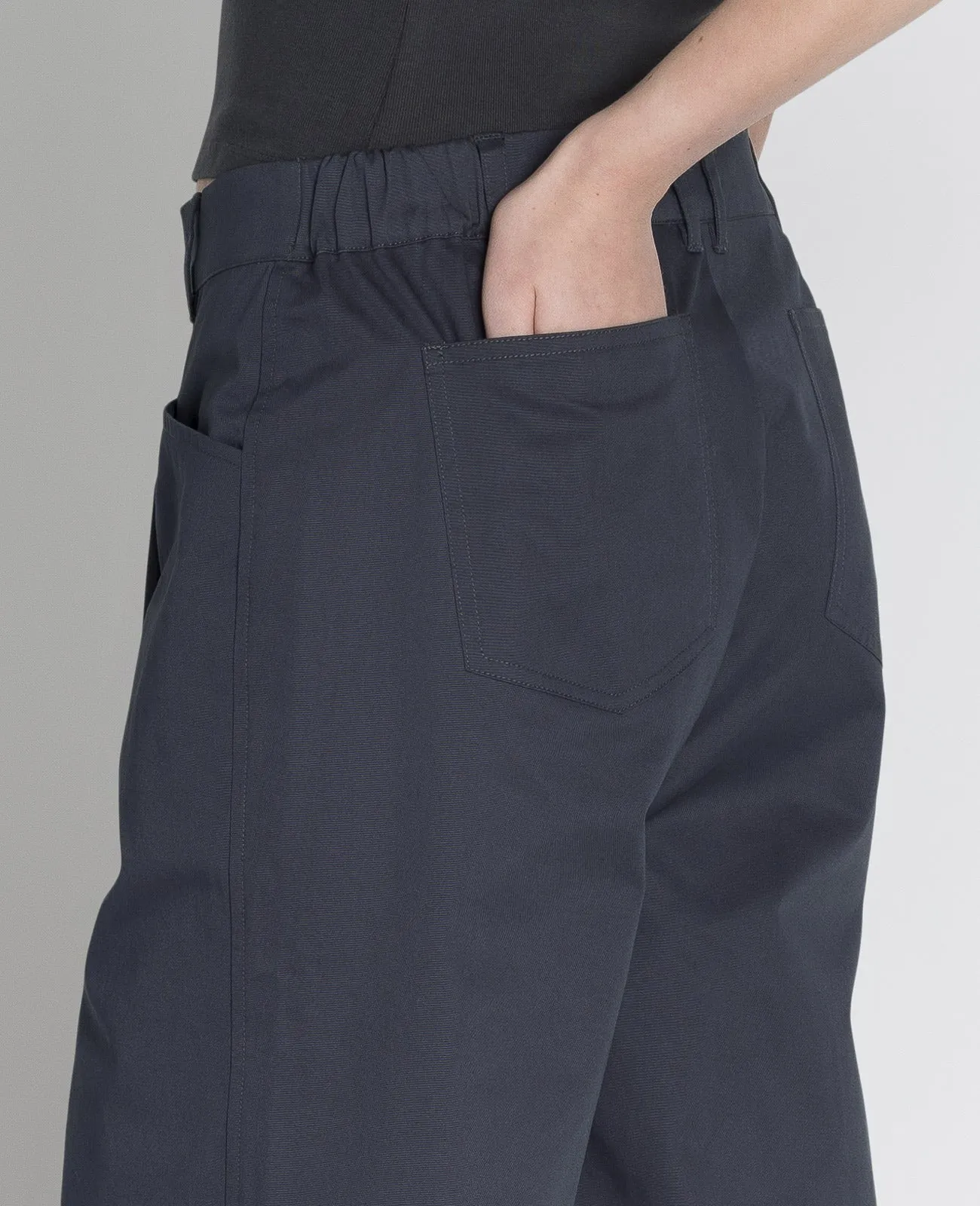 Supima Mid-rise Wide Leg Pants