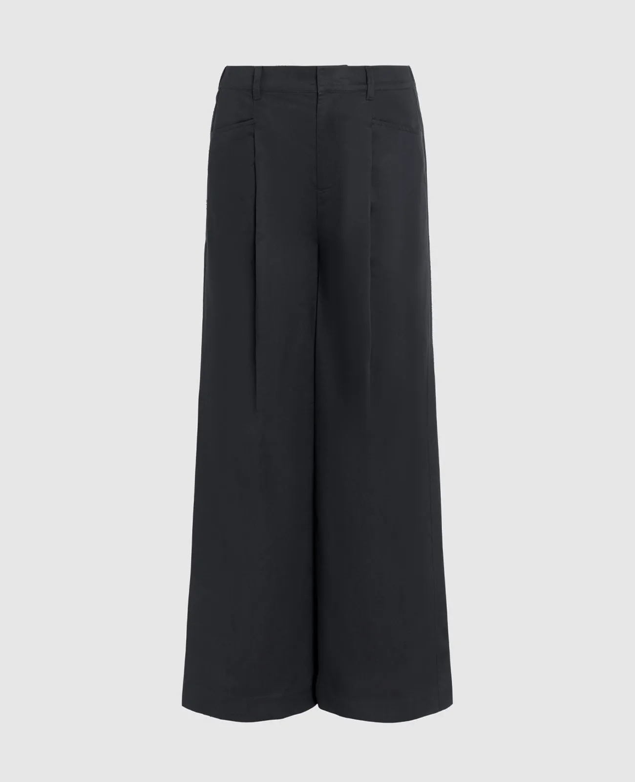 Supima Mid-rise Wide Leg Pants