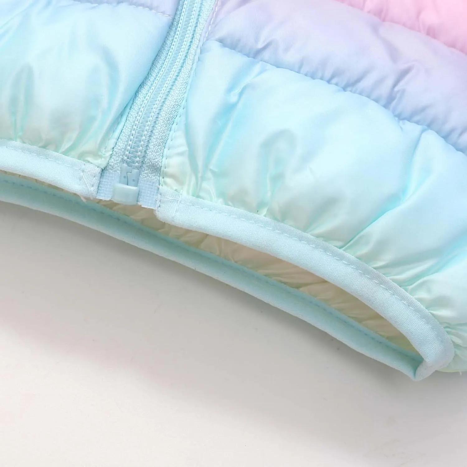 Toddler Baby Boys Girls Puffer Jackets Winter Light Weight Padded Coat Solid Color Warm Cotton Jacket with Hood