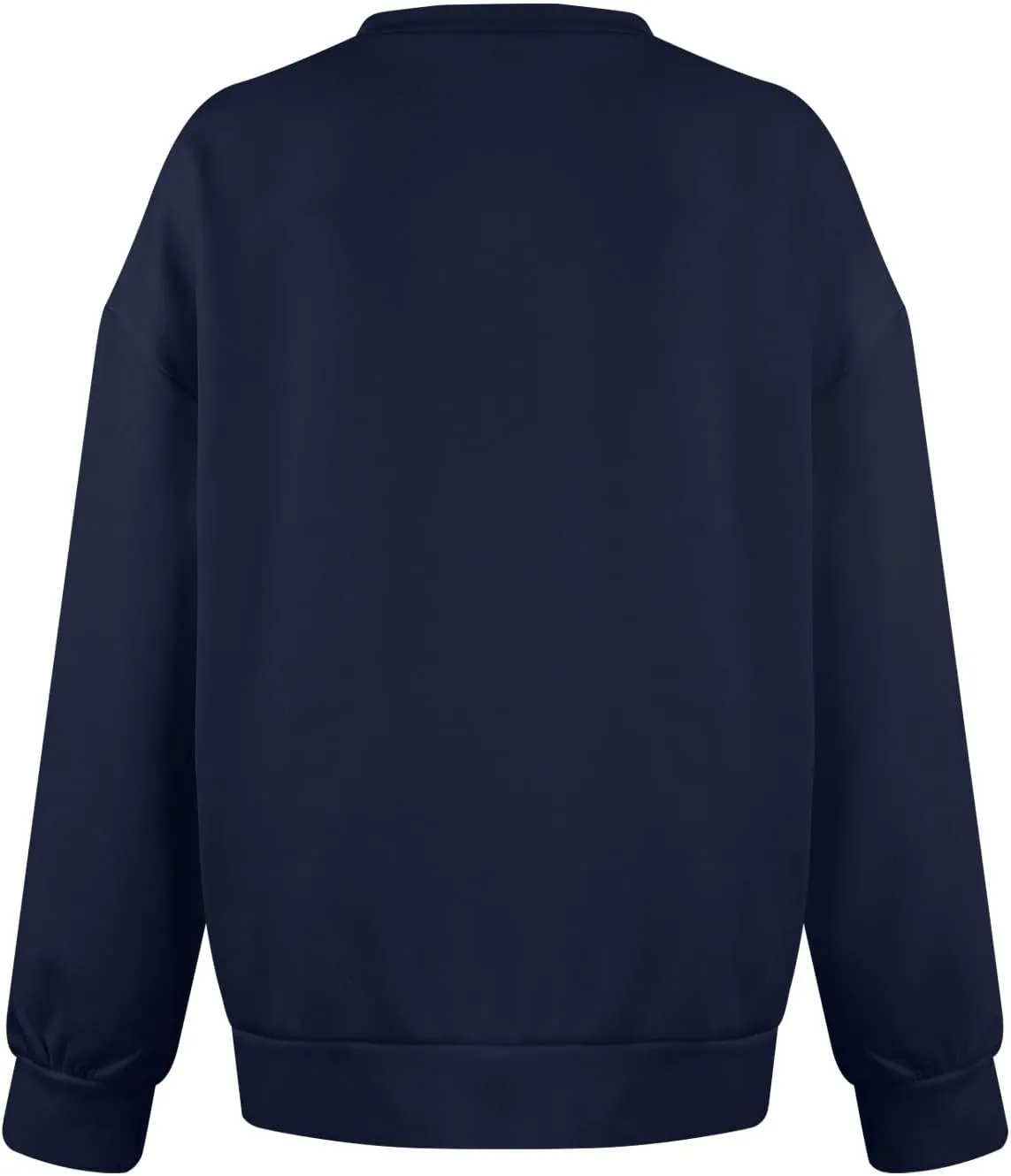V Neck Sweatshirt Women Fleece Pocket Cute Sweatshirts No Hood Oversized Comfy Hoodie Y2k Soft Winter Clothes