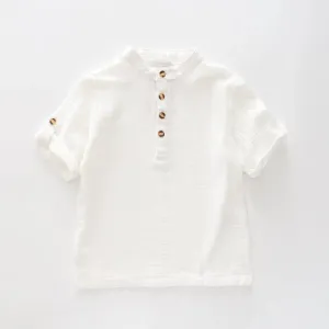 White Grandad Shirt
