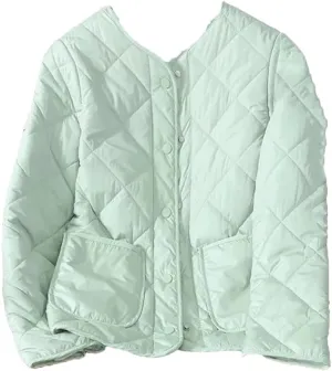 Women Jacket Winter Parkas Female Cotton-Padded Jackets Quilted Light Thin Down Cotton Short Coat Ladies Outwear