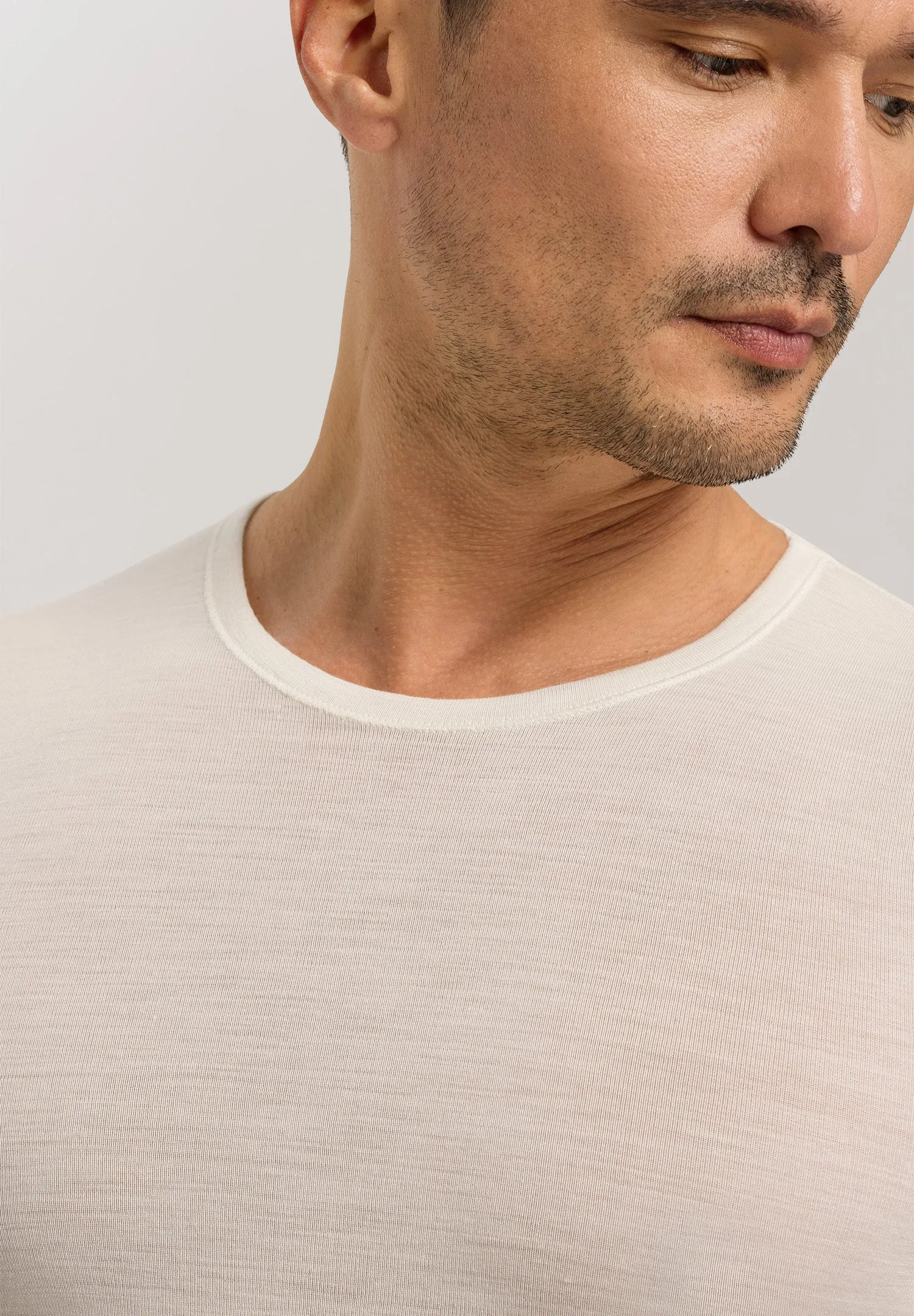 Woolen Silk-Short Sleeve Shirt