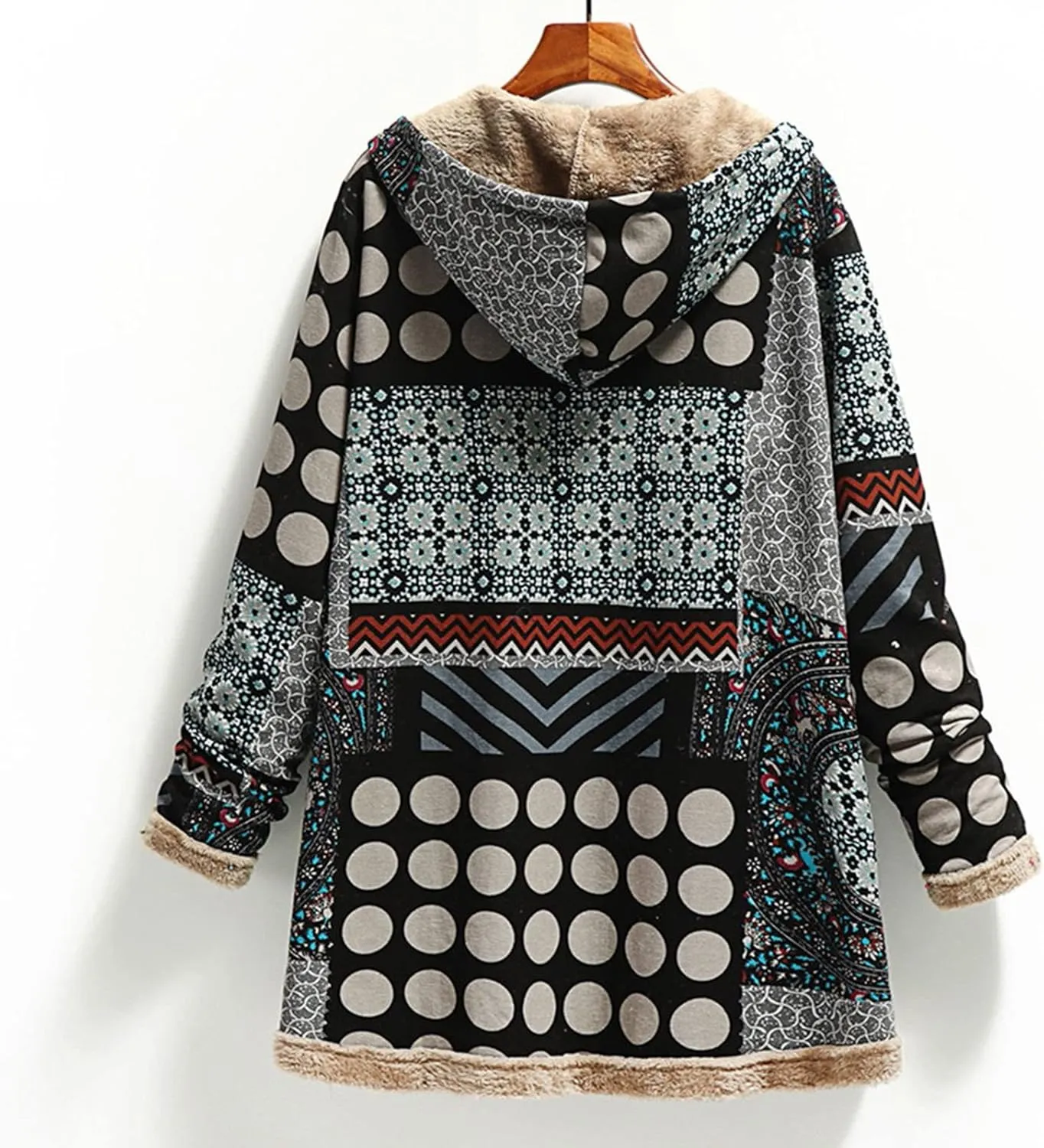 YRAETENM Oversized Sherpa Pullover Hoodie for Women Fuzzy Fleece Long Sleeve Sweatshirts Winter Warm Fluffy Coat With Pockets