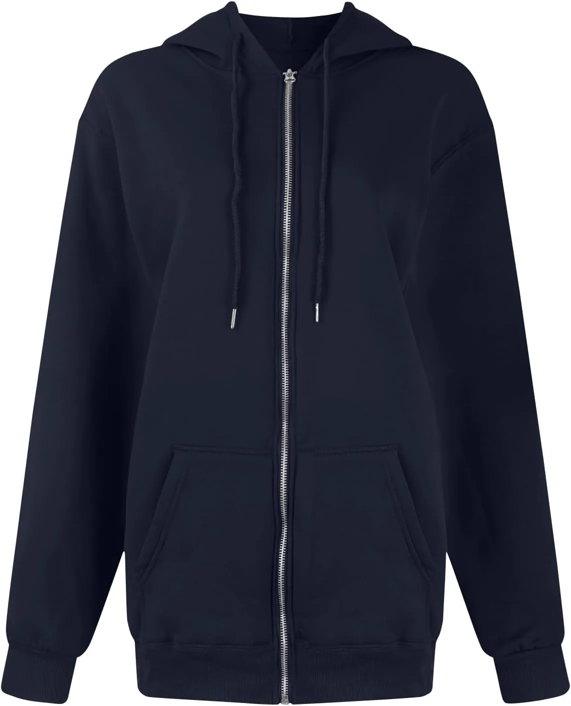 Zip Up Hoodie Women Casual Light Weight Warm Fleece Winter Jackets Y2k Tunic Oversized Full Zip Hoodies with Zipper