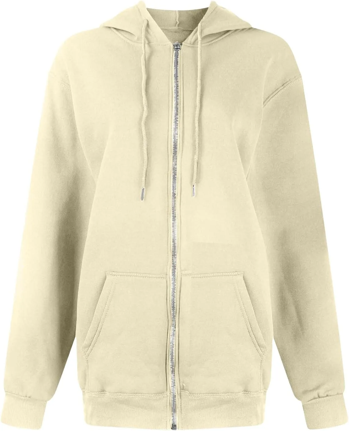 Zip Up Hoodie Women Casual Light Weight Warm Fleece Winter Jackets Y2k Tunic Oversized Full Zip Hoodies with Zipper